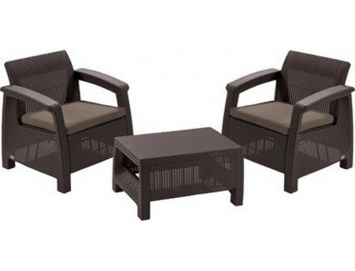 Купить Комплект уличной мебели CORFU II WEEKEND SET коричневый 223235