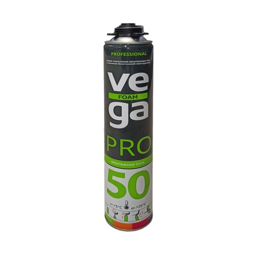 Купить Пена монтажная профессиональная VEGA 50 Pro 750мл Vega